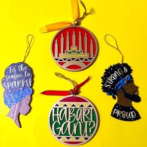 Set of 4 KWANZAA Ornaments